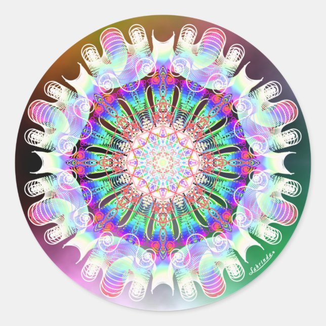 Pegatina Redonda Recibir (Anverso)