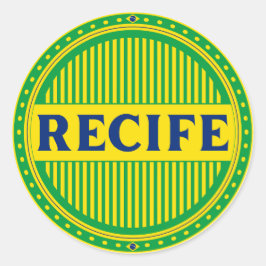 Pegatina Redonda Recife City Pride Pride – Brazilian Identity