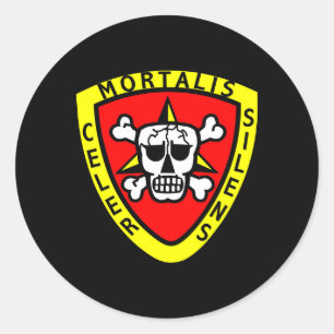 Pegatina Redonda Recon Black