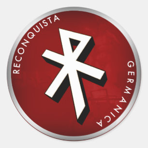 Pegatina Redonda Reconquista Germanica