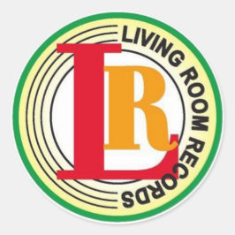 Pegatina Redonda Récords de salón - Pegatinas