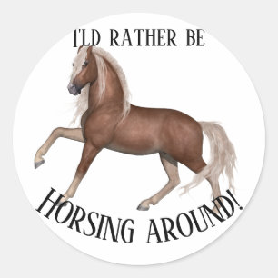 Pegatina Redonda Recorriendo