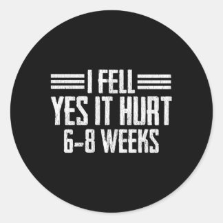 Pegatina Redonda Recuperación de la muñeca de la pierna del brazo r