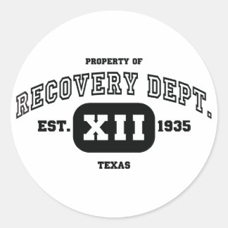 Pegatina Redonda Recuperación de TEXAS