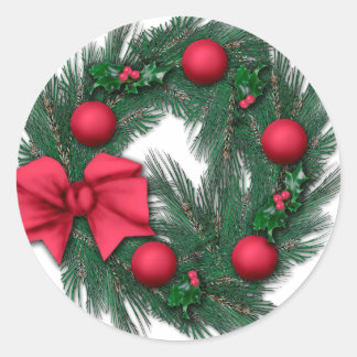 Pegatina Redonda Red de navidades