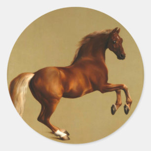 PEGATINA REDONDA RED HORSE
