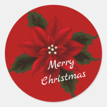 Red Poinsettia Navidad