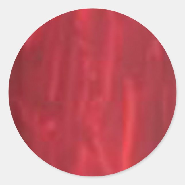 Pegatina Redonda Red Profunda - Artista Creado Aspecto Acrílico (Anverso)