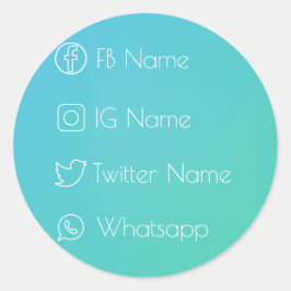 Pegatina Redonda ¡Red social Guay!