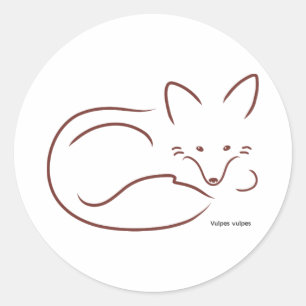 Pegatina Redonda RedFox - modificado para requisitos particulares