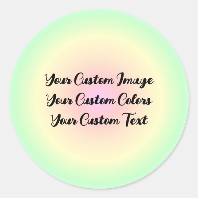 Pegatina Redonda Rediseñar desde cero - Diseñar esto (Anverso)