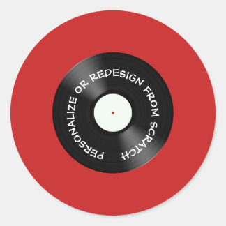 Pegatina Redonda Rediseñar desde Scratch o Personalizar -