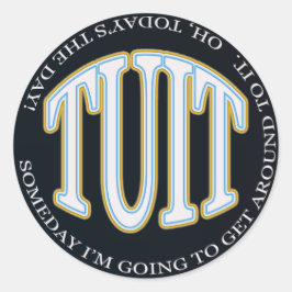 Pegatina Redonda redondeo