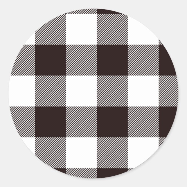 Pegatina Redonda Redondo de Moda Rusa Monograma (Anverso)