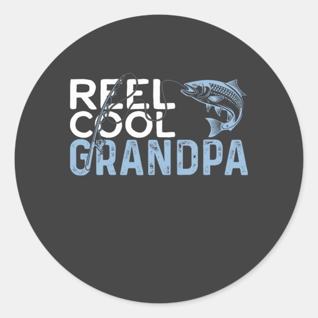 Pegatina Redonda Reel Guay Grandpa (Anverso)
