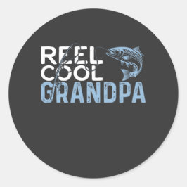 Pegatina Redonda Reel Guay Grandpa