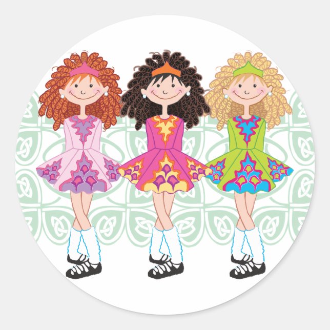 Pegatina Redonda Reel Princesses (Anverso)