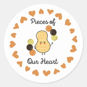 Pegatina Redonda Reese piezas de nuestro corazón