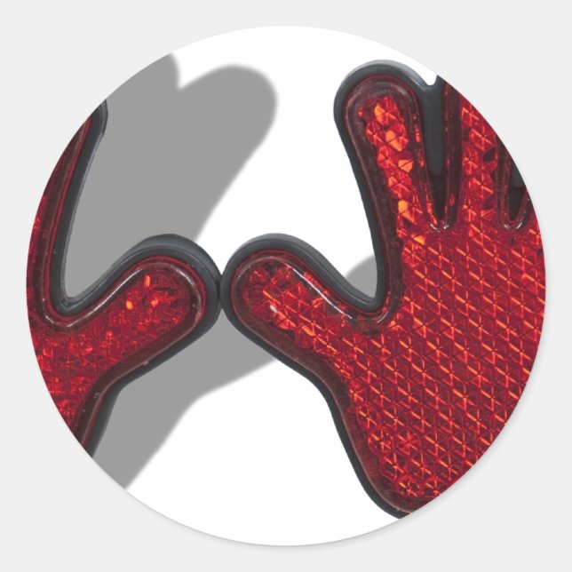 Pegatina Redonda ReflectiveHands062710sombras (Anverso)