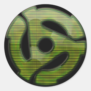 Pegatina Redonda reflector de 45 RPM