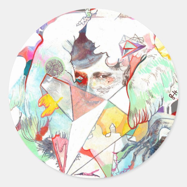 PEGATINA REDONDA REFLEJAR PEGATINAS (Anverso)