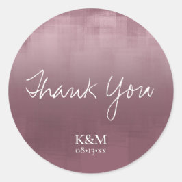 Pegatina Redonda Reflexiones acuáticas Gracias Mauve ID774