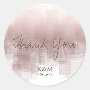 Pegatina Redonda Reflexiones de acuarela Gracias Cinnamon ID774