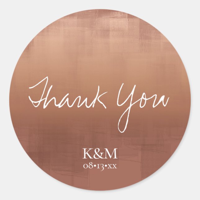 Pegatina Redonda Reflexiones de acuarela Gracias Clay ID774 (Anverso)