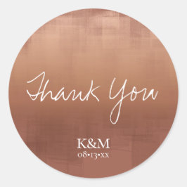 Pegatina Redonda Reflexiones de acuarela Gracias Clay ID774