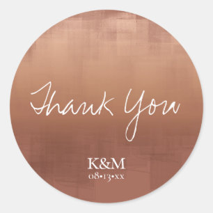 Pegatina Redonda Reflexiones de acuarela Gracias Clay ID774