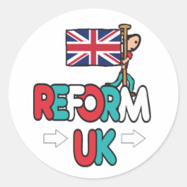 Pegatina Redonda Reform UK