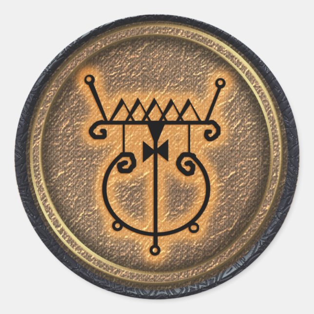 Pegatina Redonda refunfuñar (Anverso)