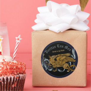 Pegatina Redonda Regal Gold Griffin