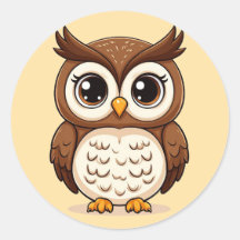 Regalo adorable de búho de dibujos animados para n