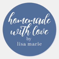 Regalo clásico azul personalizado hecho a mano con