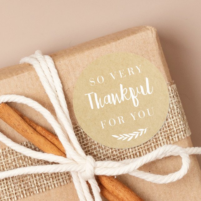 Pegatina Redonda Regalo de Acción de Gracias para el otoño en el Kr (Subido por el creador)