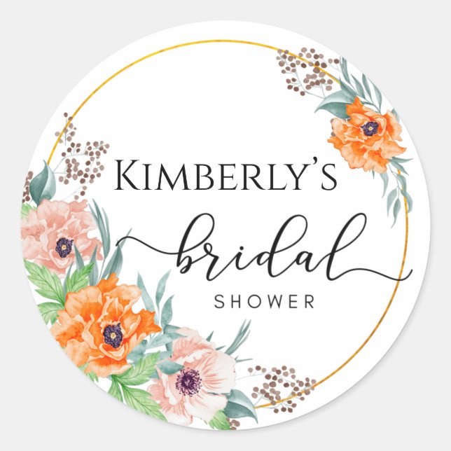 Pegatina Redonda Regalo de agradecimiento Despedida de soltera  (Anverso)