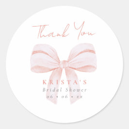 Pegatina Redonda Regalo de agradecimiento para despedida de soltera