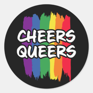 Pegatina Redonda Regalo de amor del orgullo gay gay LGBT