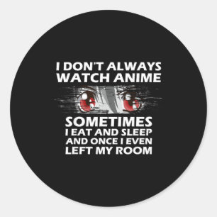 Pegatina Redonda Regalo de anime para chicas adolescentes mujeres c