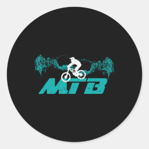 Pegatina Redonda Regalo de bicicleta de montaña - Mtb Downhill Cicl