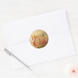 Pegatina Redonda Regalo de bienvenida de Eid Personalizado