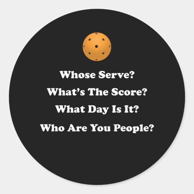 Pegatina Redonda Regalo de bolas de bolas (Anverso)