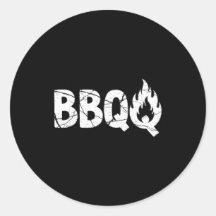 Pegatina Redonda Regalo de broma de barbacoa Bbq para temporizador