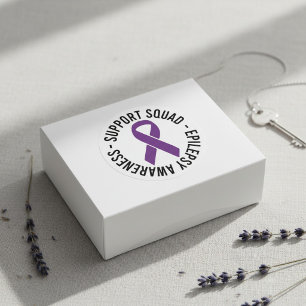 Pegatina Redonda Regalo de Conciencia del Equipo de Apoyo a la Epil