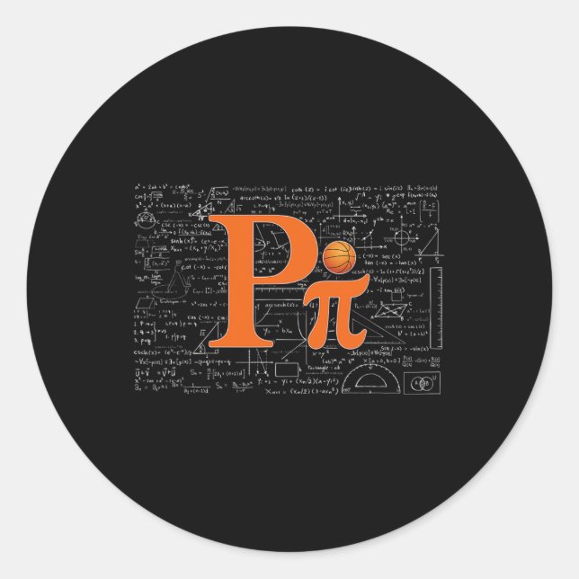 Pegatina Redonda Regalo de docente divertido de ciencia matemática  (Anverso)