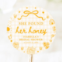 Regalo de ducha de novia de gingham amarillo que e
