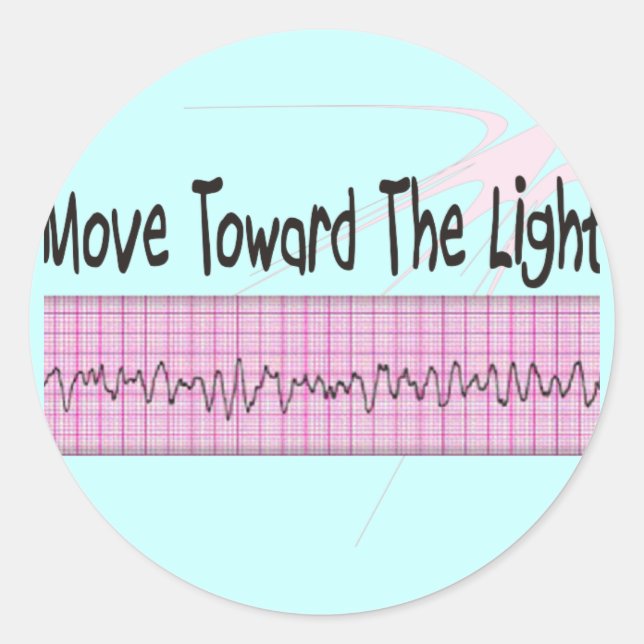 Pegatina Redonda Regalo de enfermería de la UCI: diseño divertidísi (Anverso)