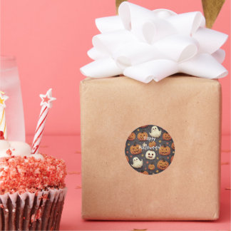 Pegatina Redonda Regalo de Halloween