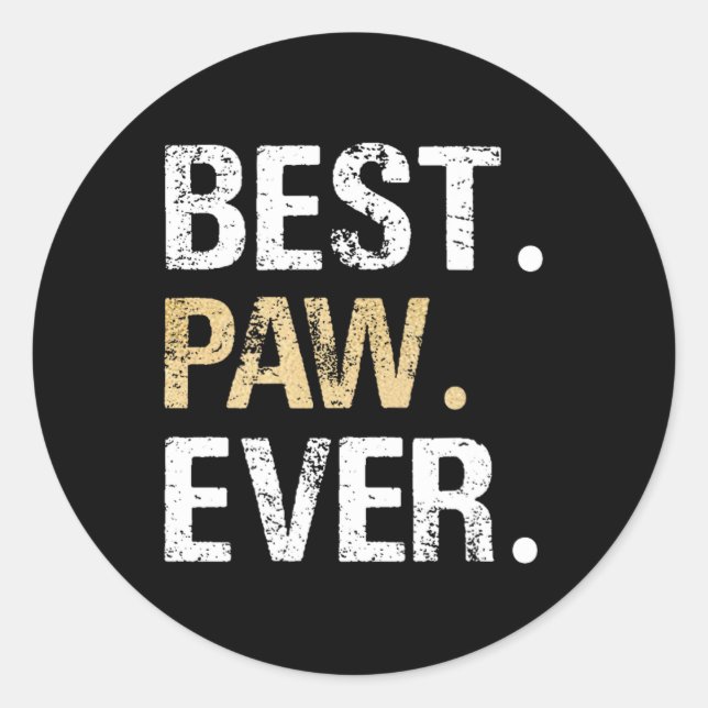 Pegatina Redonda Regalo de la nieta nieta, el mejor árbol de la his (Anverso)